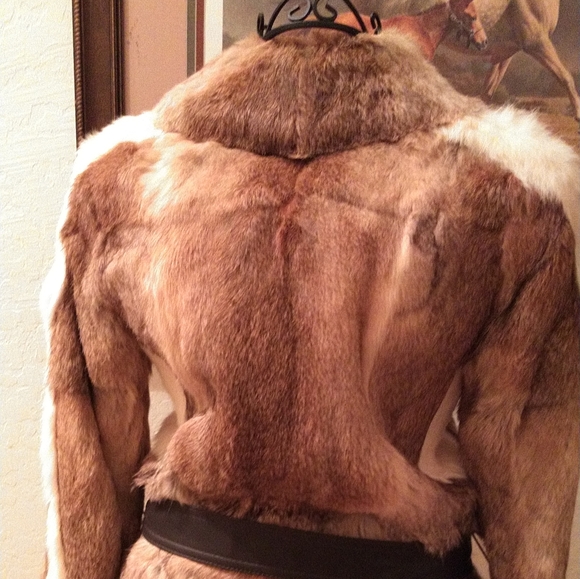 Vintage, New with Tags 60s/70s Rabbit Long Coat Sm - Picture 4 of 8